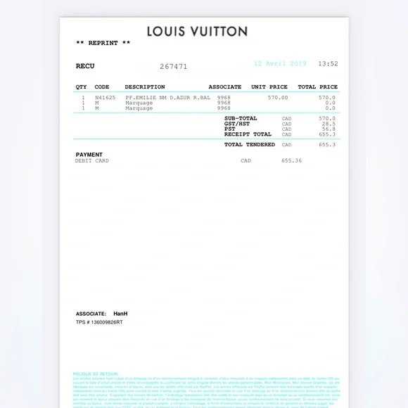 Louis Vuitton Emilie Wallet in white and pink - Picture 6 of 6